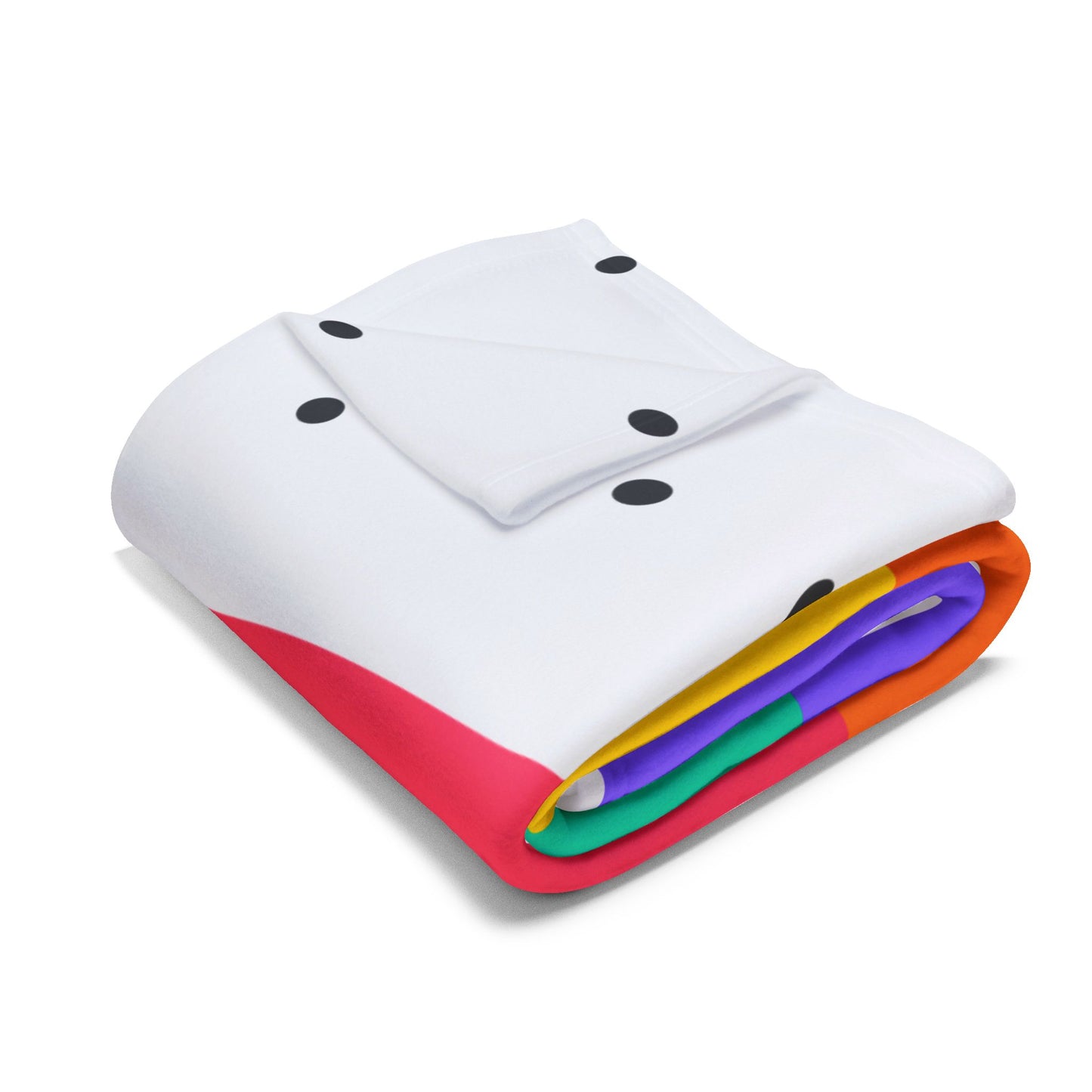 Rainbow Fleece Blanket – Colourful Arctic Throw for Sensory-Friendly Comfort
