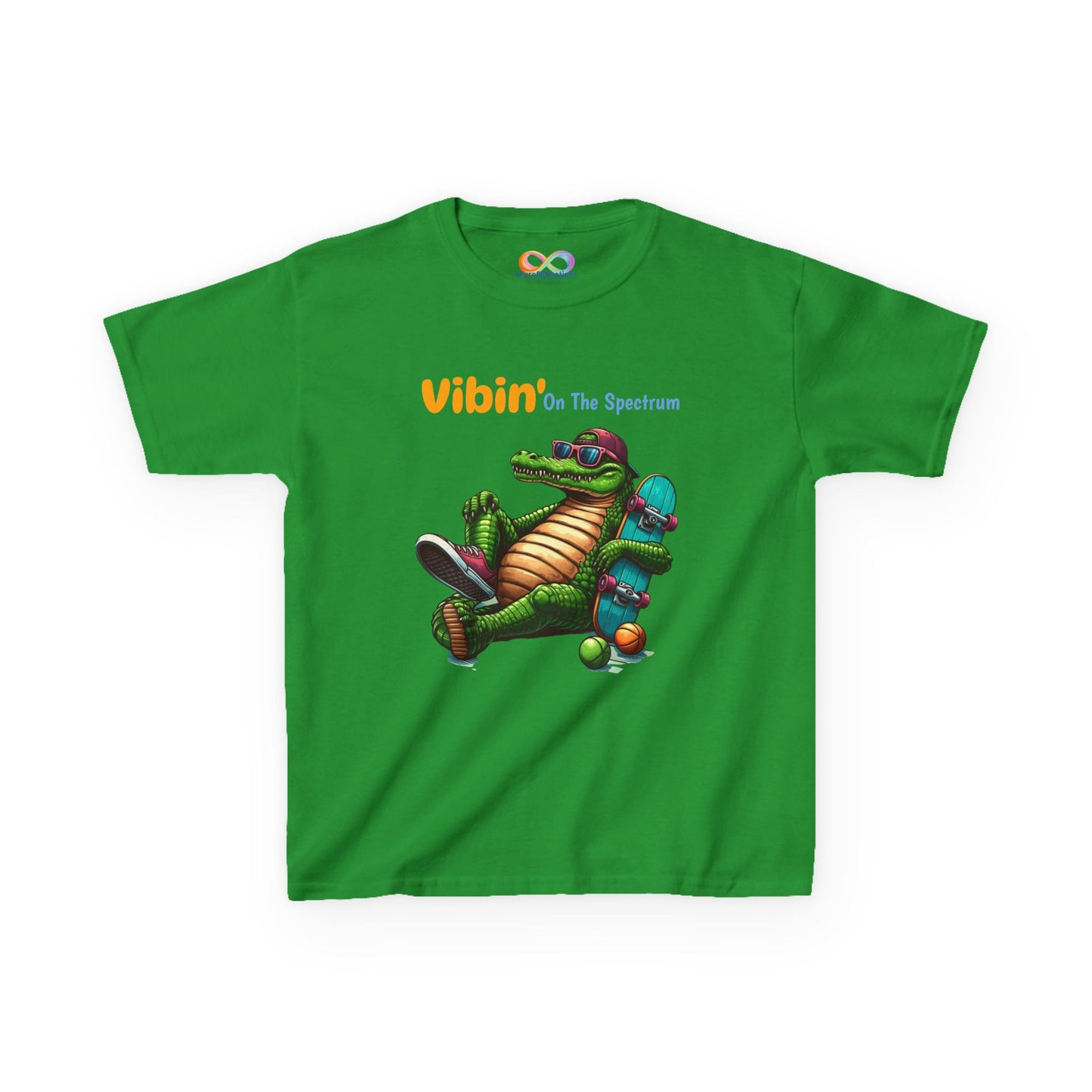 Vibin’ Kids Tee – Colourful Cotton T-Shirt for Neurodivergent Joy