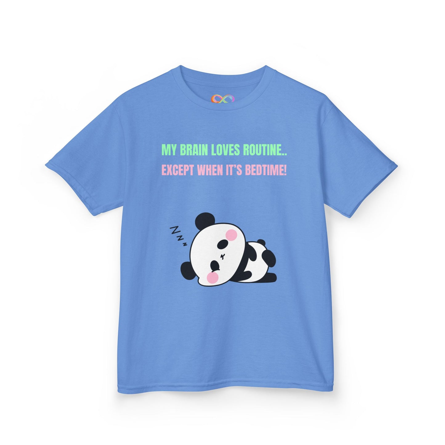 Panda Sleepy Time Kids Tee – Routine-Loving Edition
