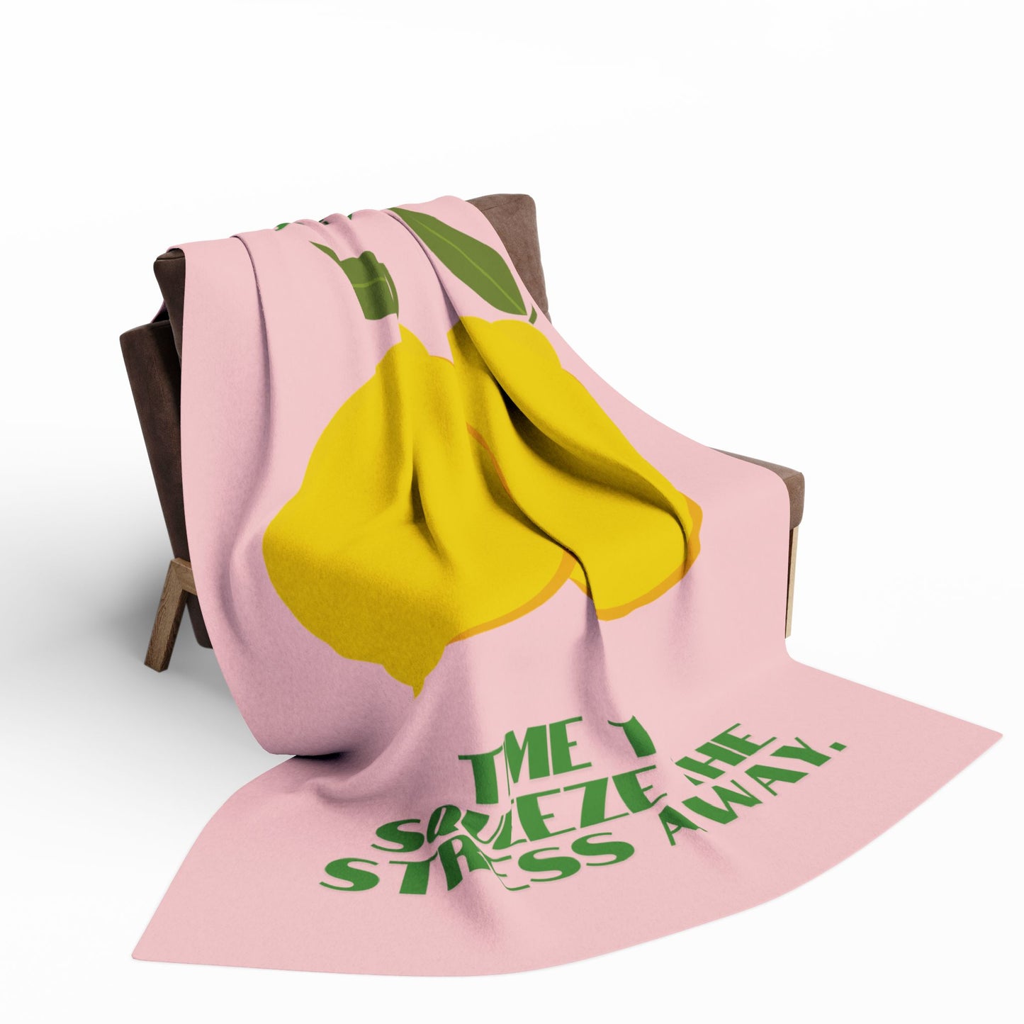 Lemon Design Fleece Blanket – Cosy Throw for Home Comfort & Creative Décor