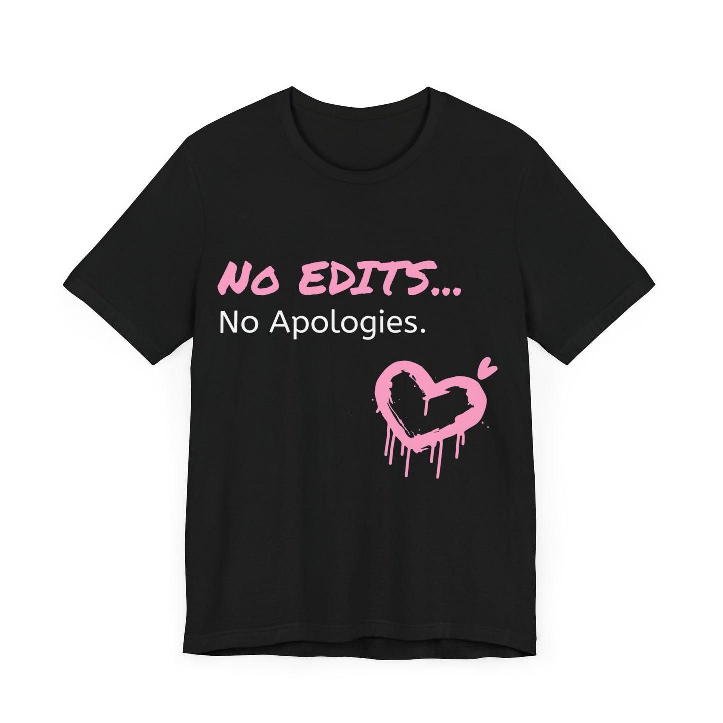 No Edits Tee – Woman's Cotton T-Shirt for Authentic Expression