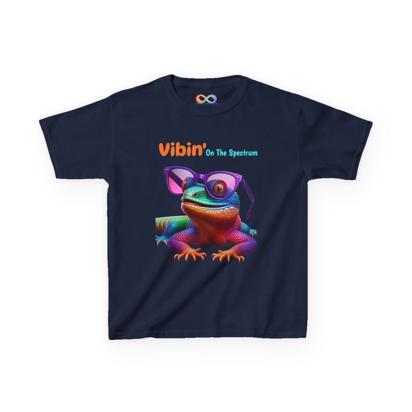 Vibin’ On The Spectrum Tee – Colourful Kids Graphic Shirt