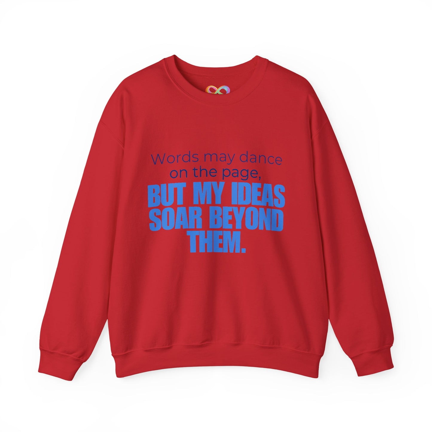 Creative Expression Crewneck – Unisex Cotton Sweatshirt Celebrating Neurodivergent Strength