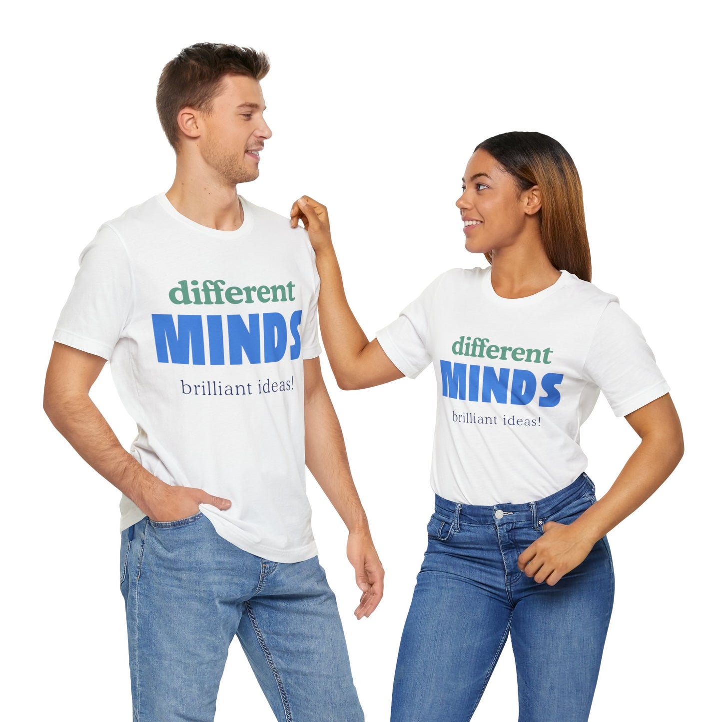 Different Minds- Brilliant Ideas Tee: Unisex Jersey Short Sleeve Shirt