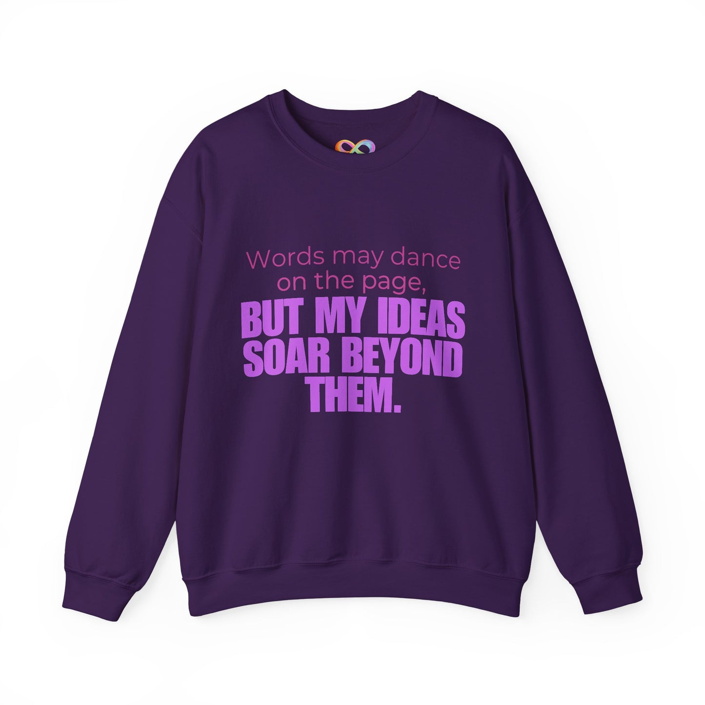Creative Expression Crewneck – Unisex Cotton Sweatshirt Celebrating Neurodivergent Strength