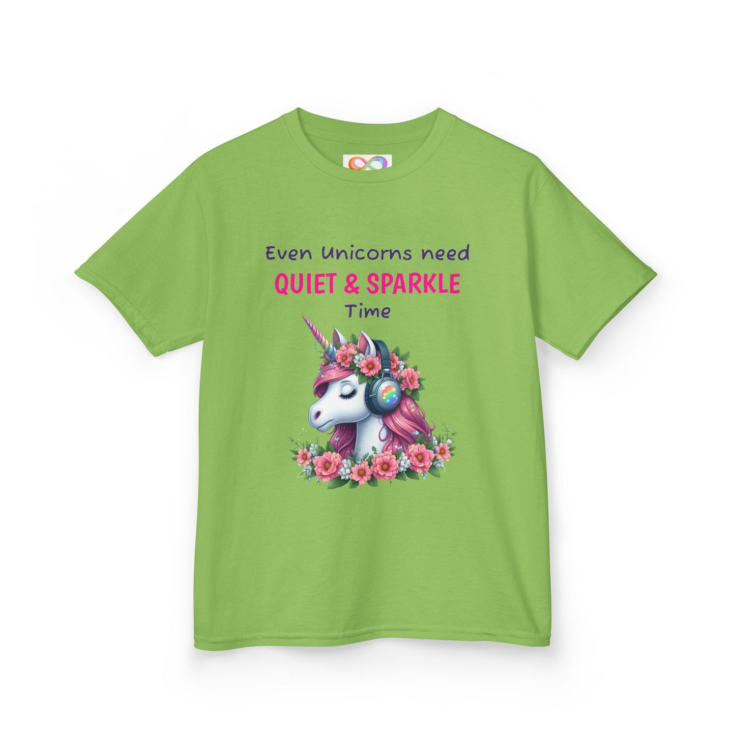 Unicorn Kids Tee – Colourful Cotton T-Shirt Celebrating Quiet Strength & Neurodivergent Joy