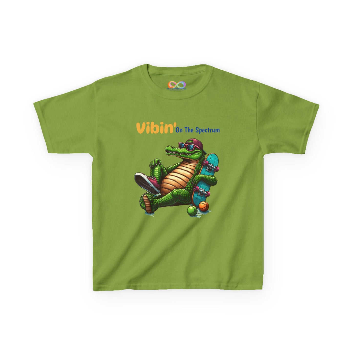 Vibin’ Kids Tee – Colourful Cotton T-Shirt for Neurodivergent Joy