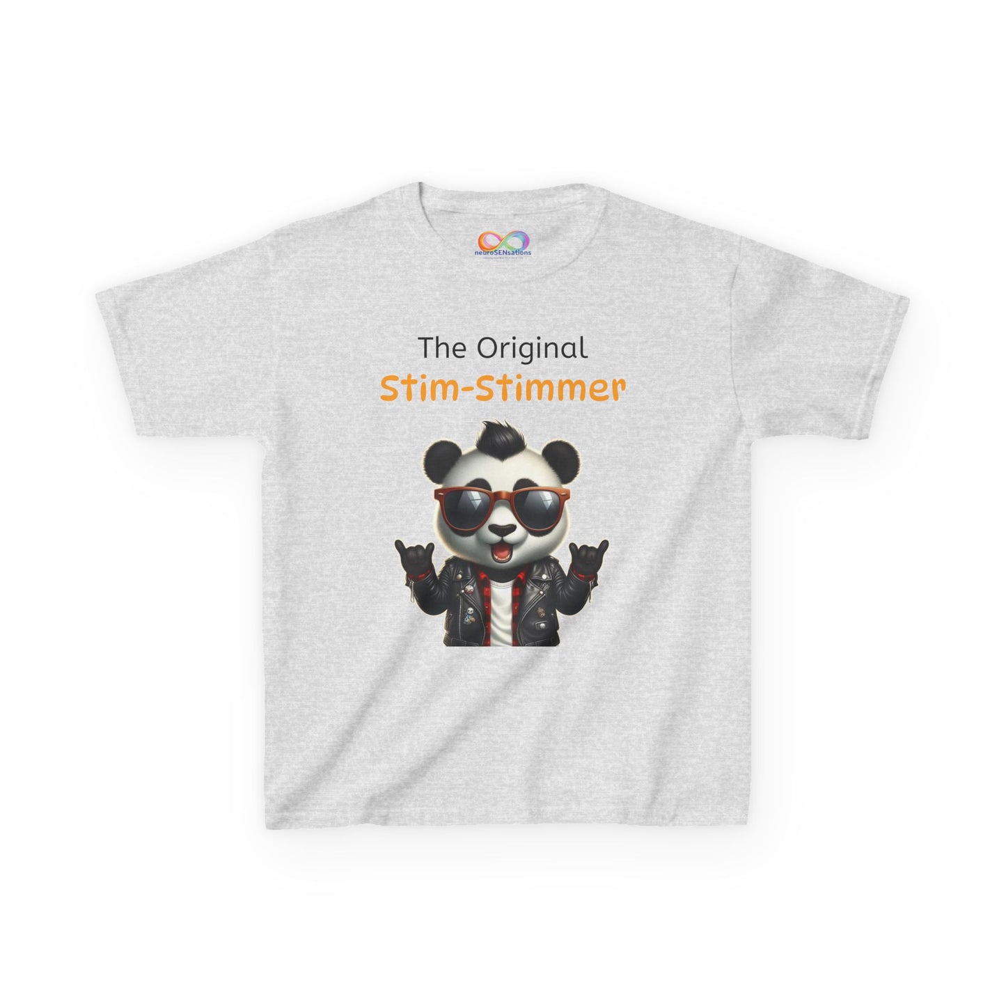 Panda Kids Tee – Colourful Cotton T-Shirt Celebrating Neurodivergent Movement & Joy