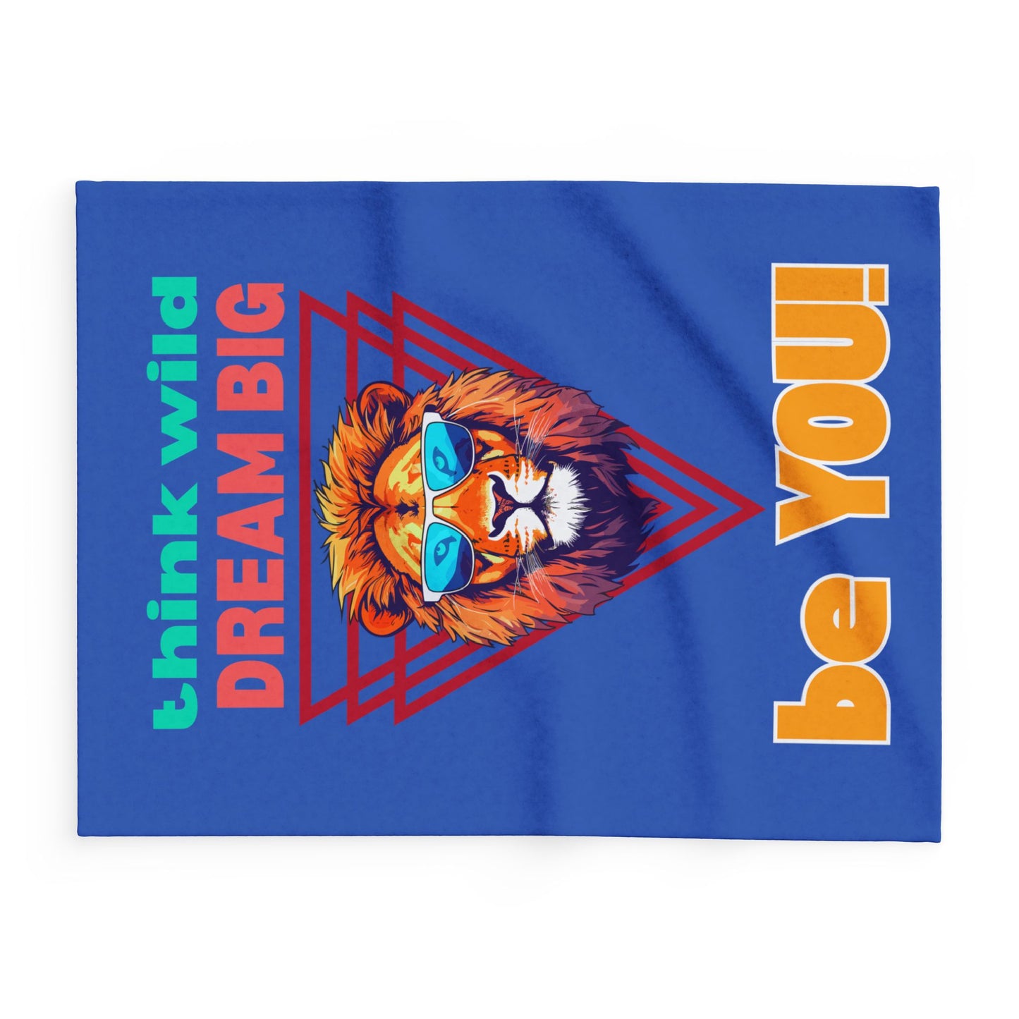 Think Wild Fleece Blanket – Cozy Polyester Throw for Neurodivergent Joy & Motivational Decor