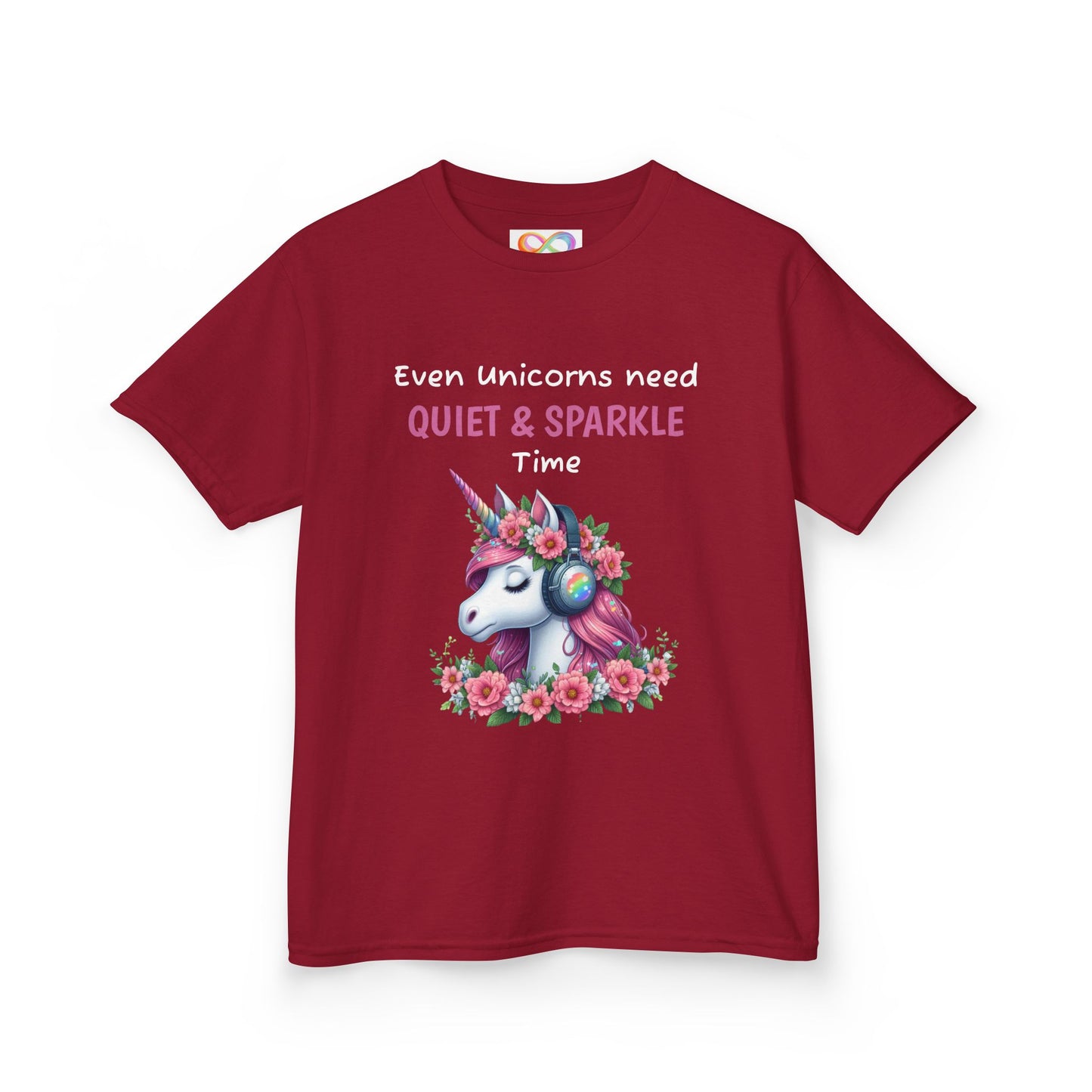 Unicorn Kids Tee – Colourful Cotton T-Shirt Celebrating Quiet Strength & Neurodivergent Joy