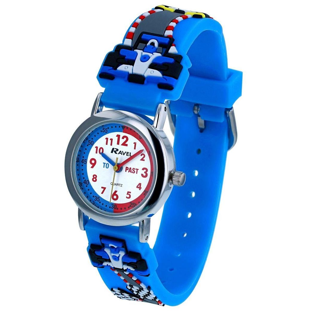 Ravel 3D Cartoon Race Car Time Teacher Watch – Sensory-Friendly Learning Tool