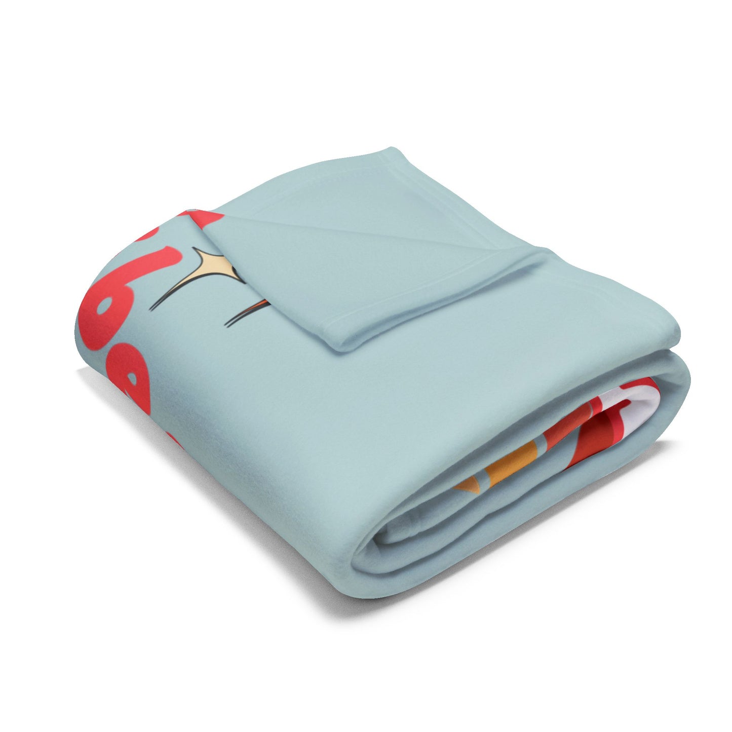 Retro Vibes Fleece Blanket – Cosy Polyester Throw for Neurodivergent Calm & Home Décor