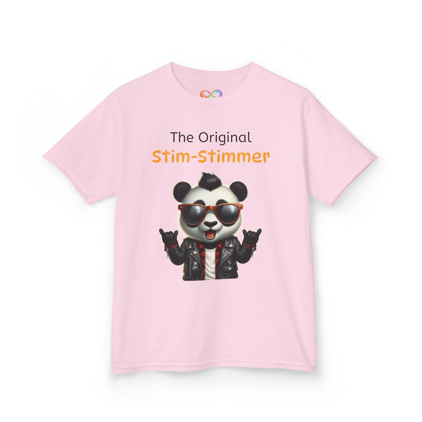 Panda Kids Tee – Colourful Cotton T-Shirt Celebrating Neurodivergent Movement & Joy