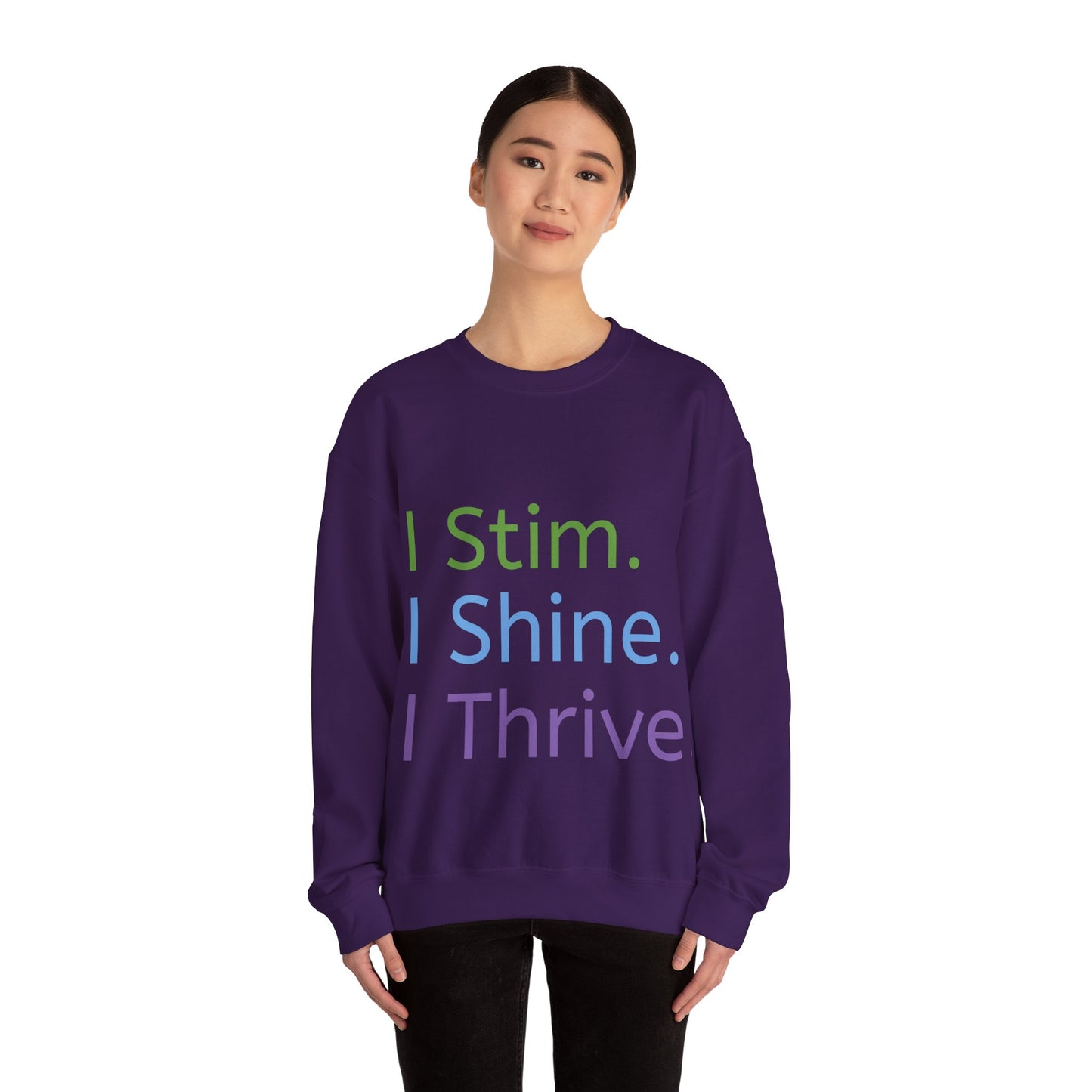 Empowerment Unisex Crewneck – Cosy Cotton Sweatshirt for Neurodivergent Joy