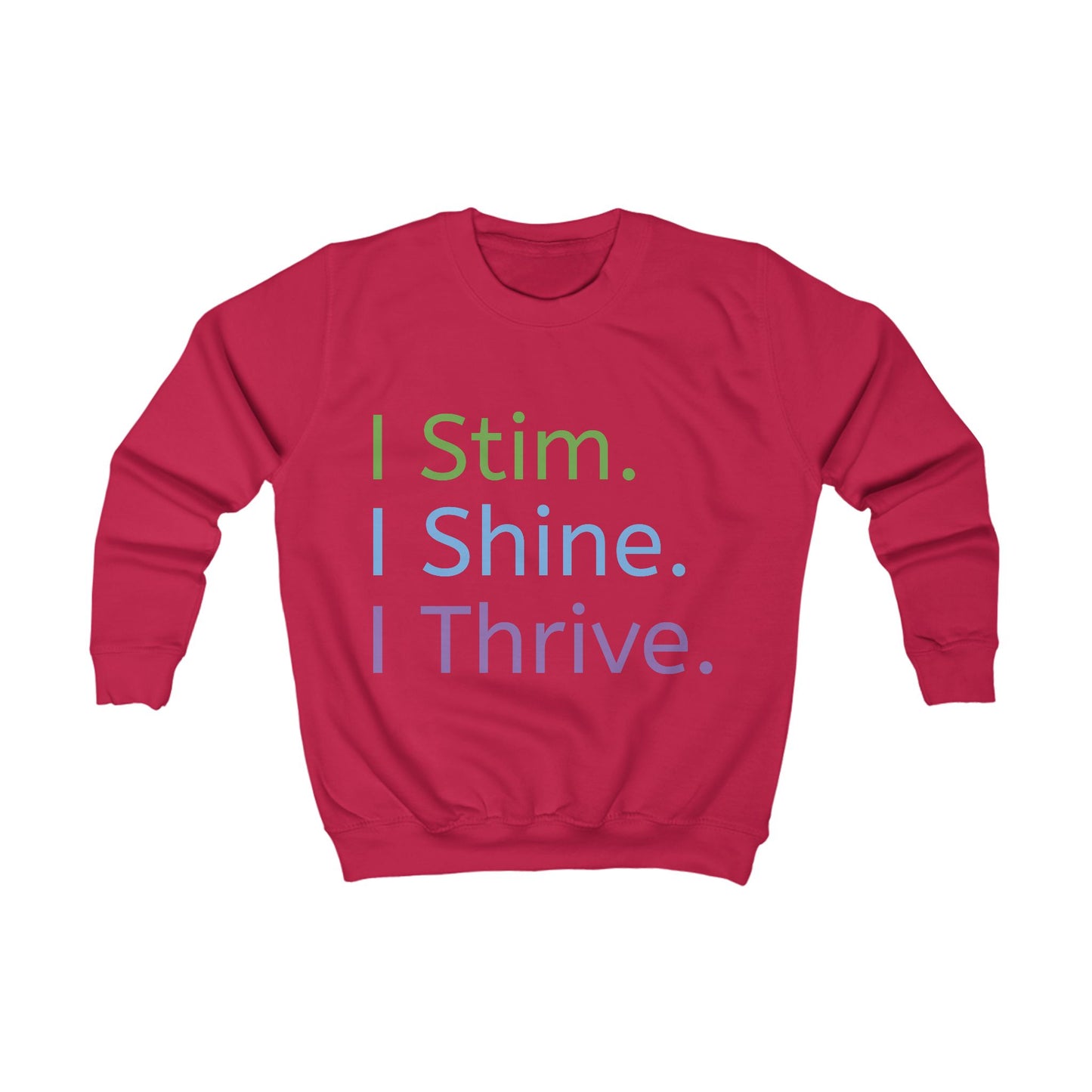 Empowering Kids Sweatshirt – Colourful Cotton Jumper Celebrating Neurodivergent Expression