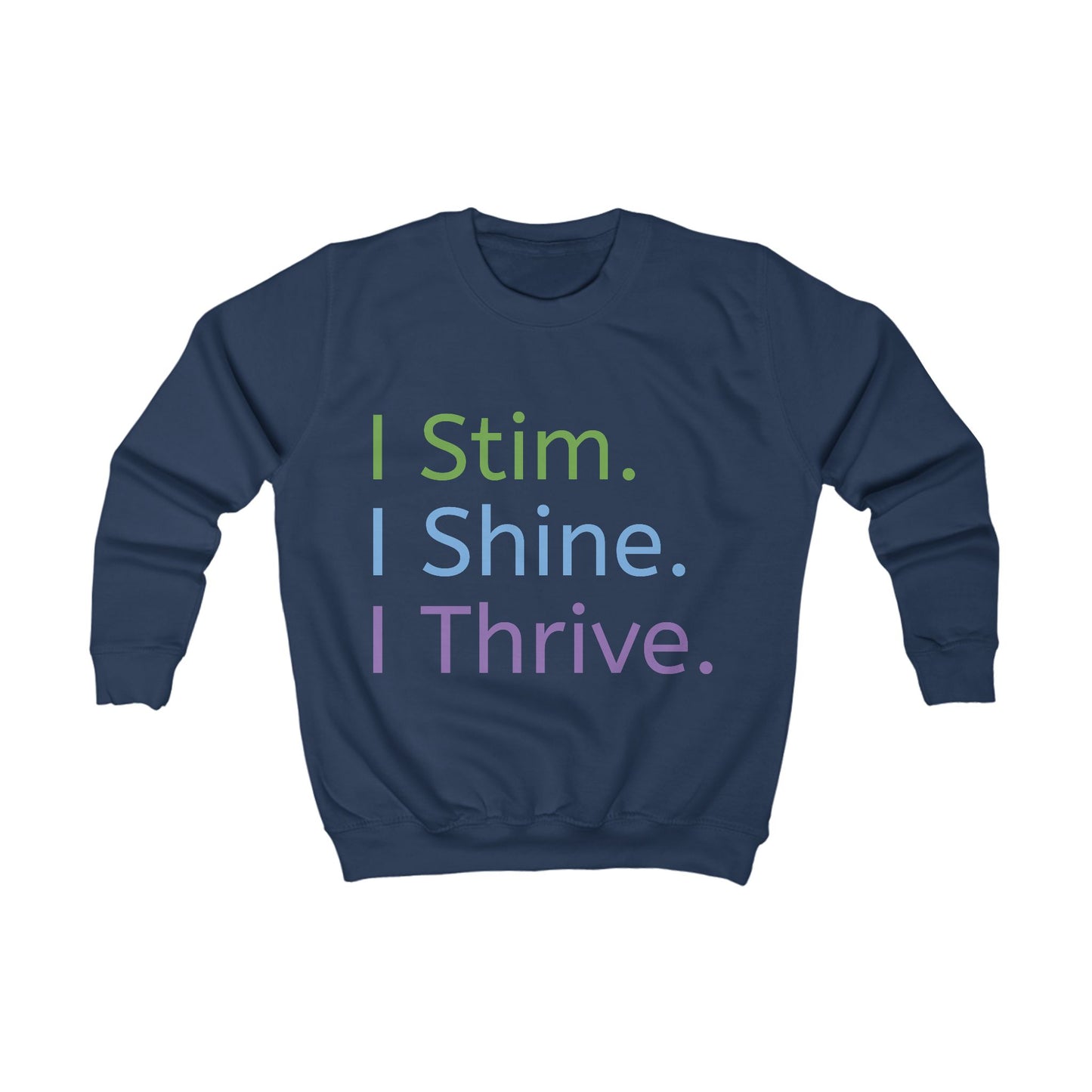 Empowering Kids Sweatshirt – Colourful Cotton Jumper Celebrating Neurodivergent Expression