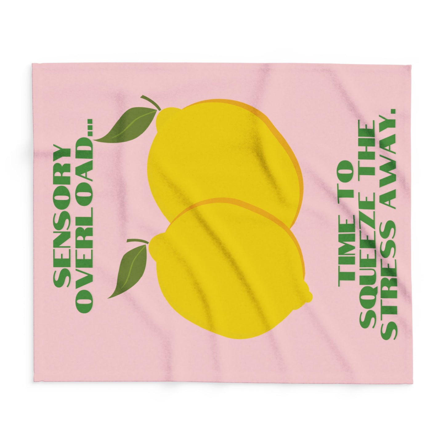 Lemon Design Fleece Blanket – Cosy Throw for Home Comfort & Creative Décor