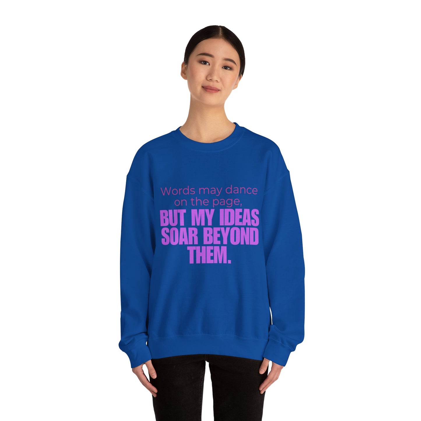 Creative Expression Crewneck – Unisex Cotton Sweatshirt Celebrating Neurodivergent Strength