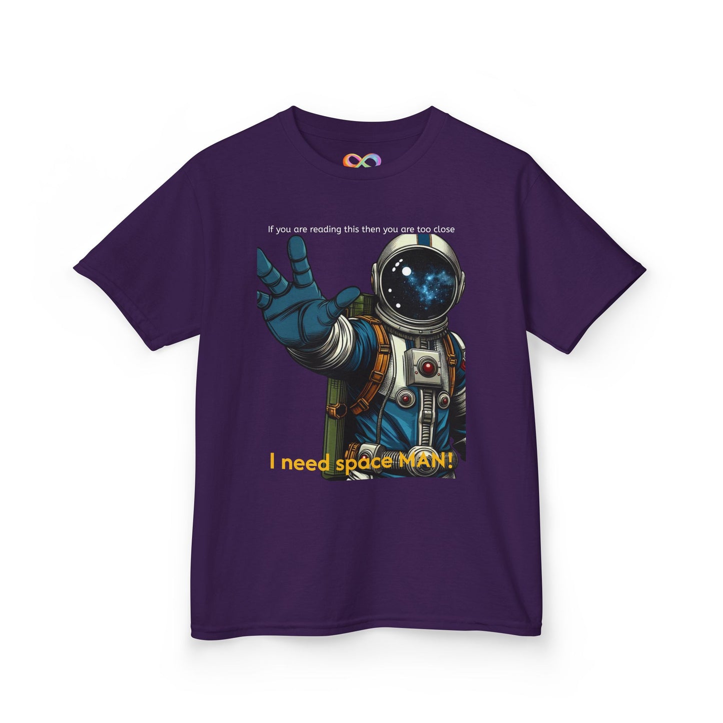 I Need Space Tee – Kids Cotton Shirt with Astronaut Graphic