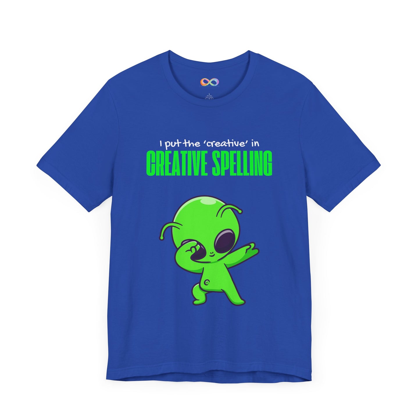 I Pur the 'creative' in creative spelling Unisex Jersey Tee