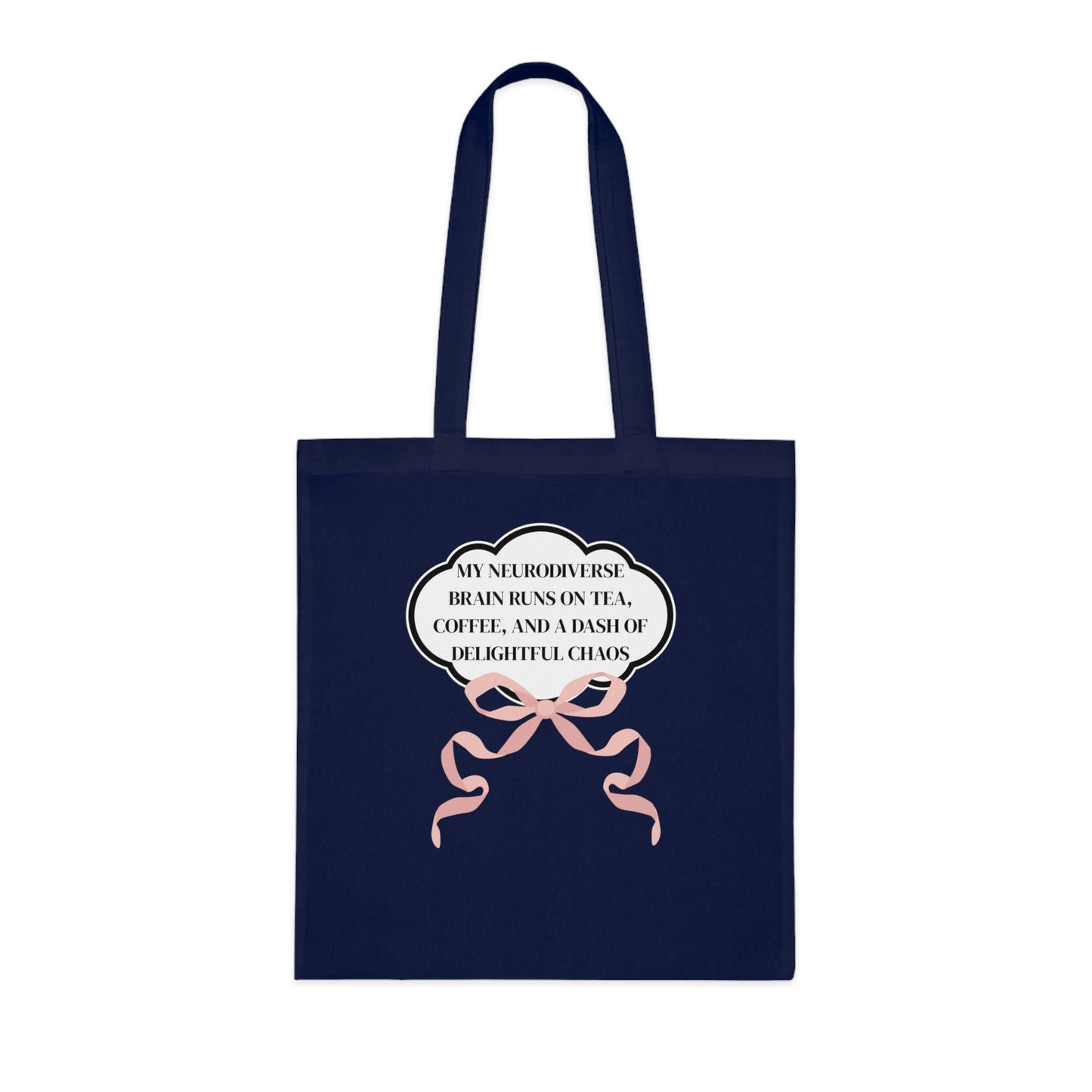 Coffee Lover Tote – Cotton Shoulder Bag Celebrating Neurodivergent Joy