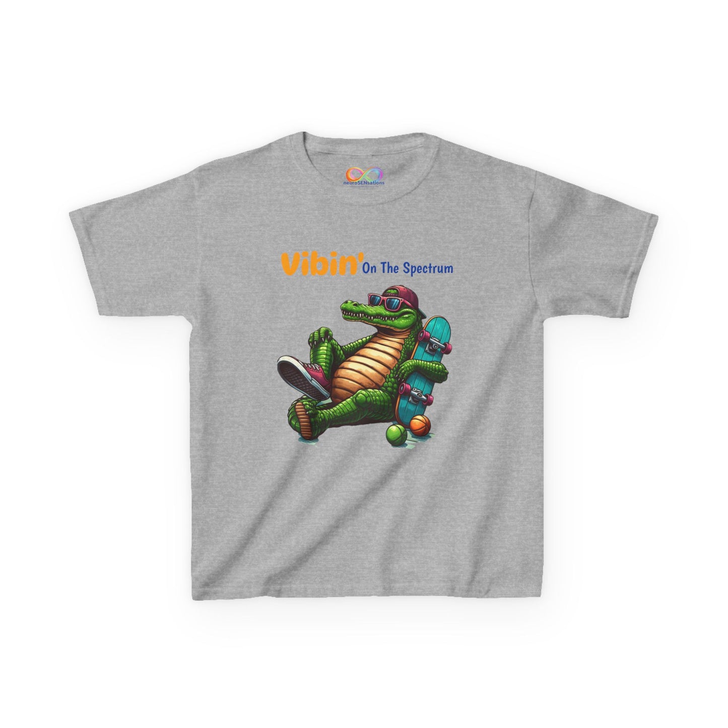 Vibin’ Kids Tee – Colourful Cotton T-Shirt for Neurodivergent Joy
