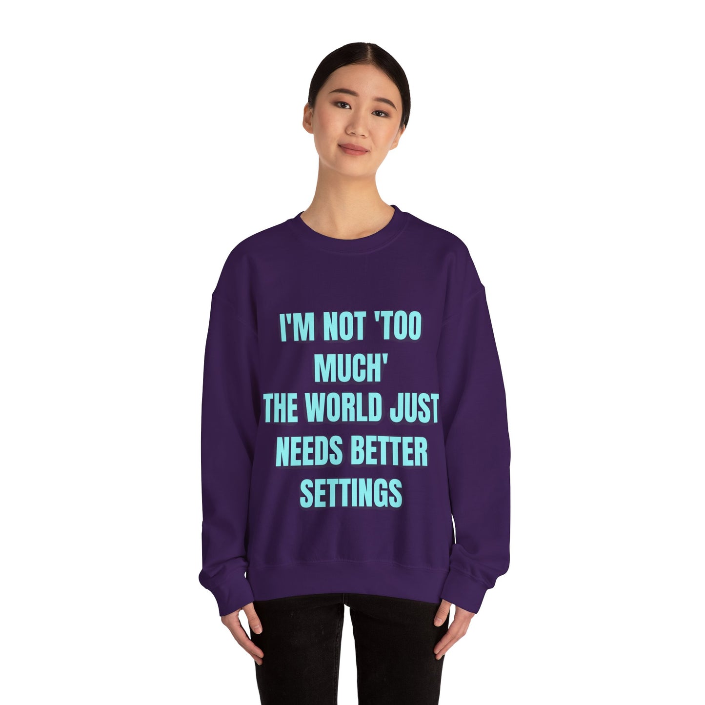 Better Settings Crewneck – Unisex Heavy Blend Sweatshirt