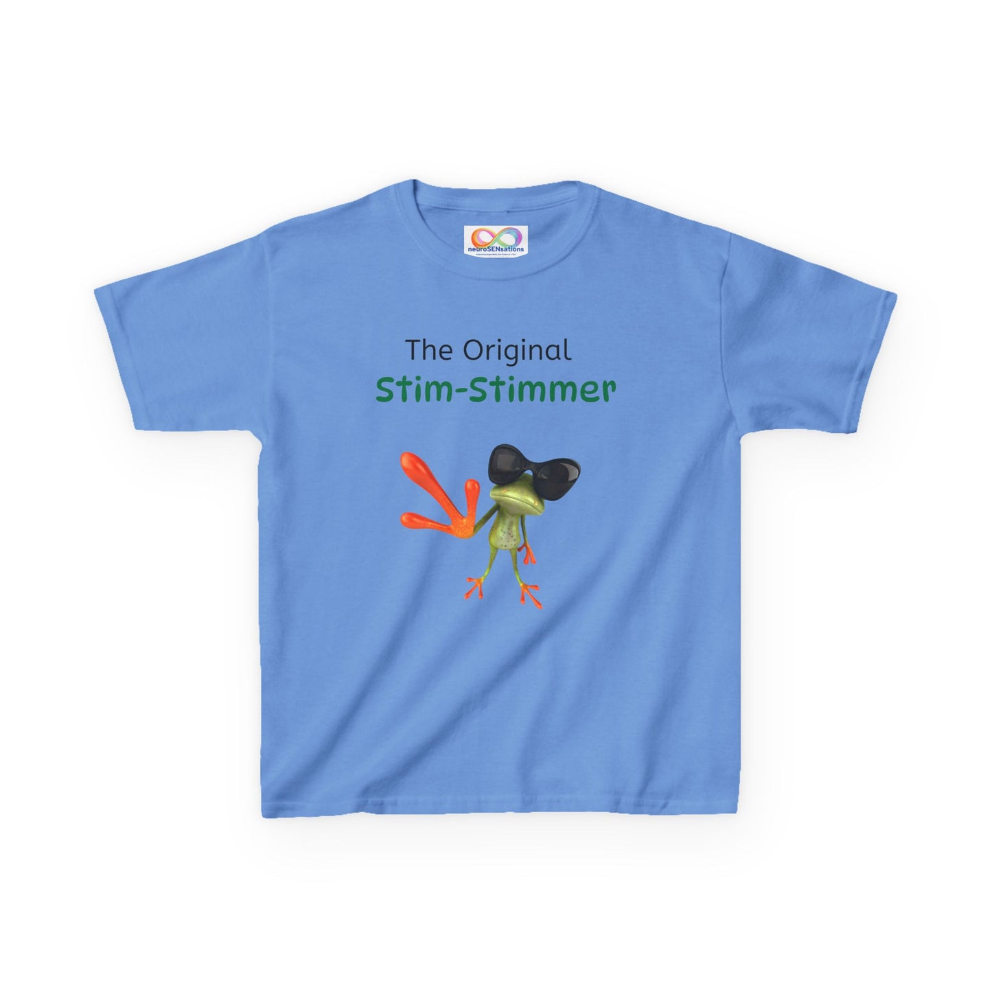 Stim-Stimmer Kids Tee – Colourful Cotton T-Shirt for Neurodivergent Joy