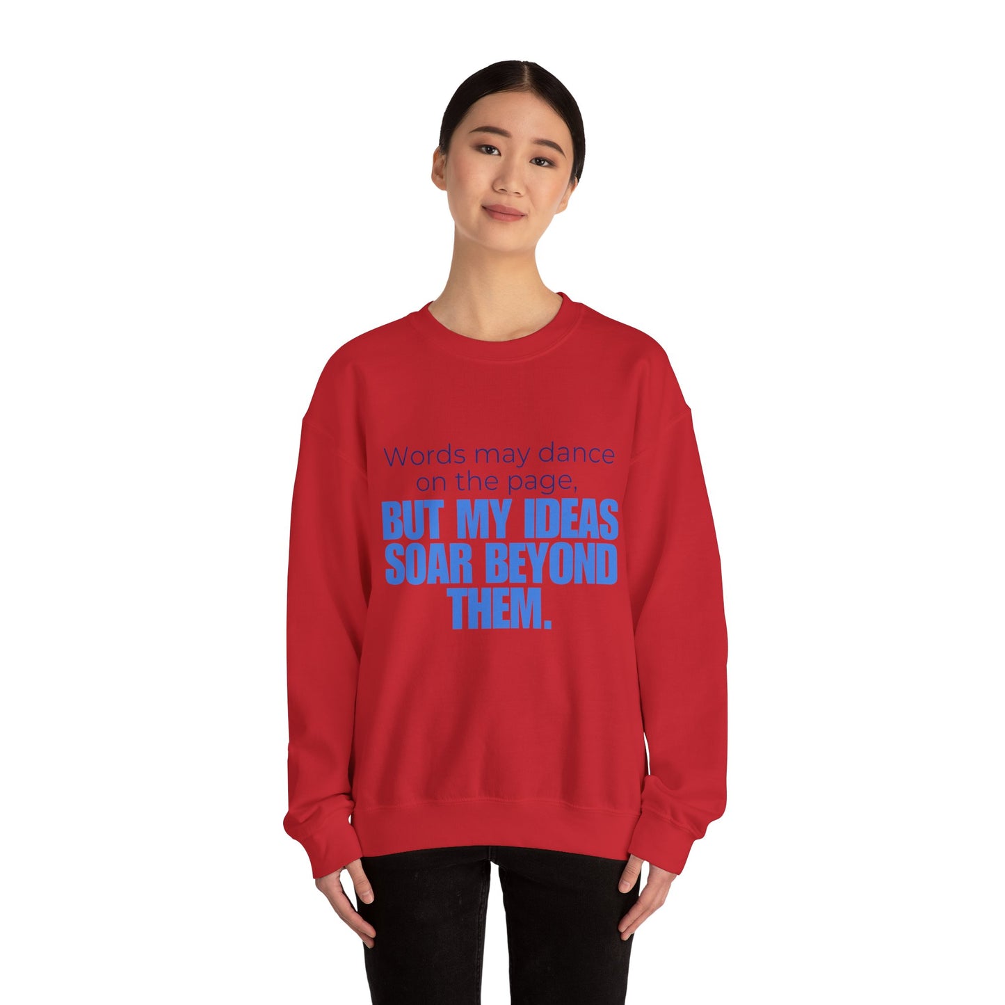 Creative Expression Crewneck – Unisex Cotton Sweatshirt Celebrating Neurodivergent Strength