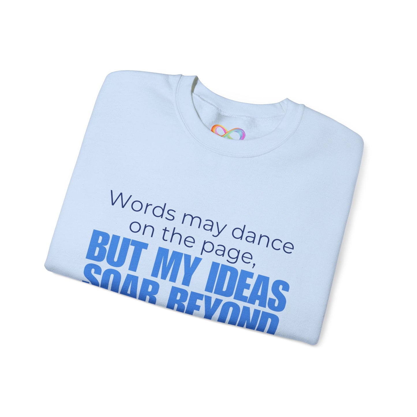 Creative Expression Crewneck – Unisex Cotton Sweatshirt Celebrating Neurodivergent Strength