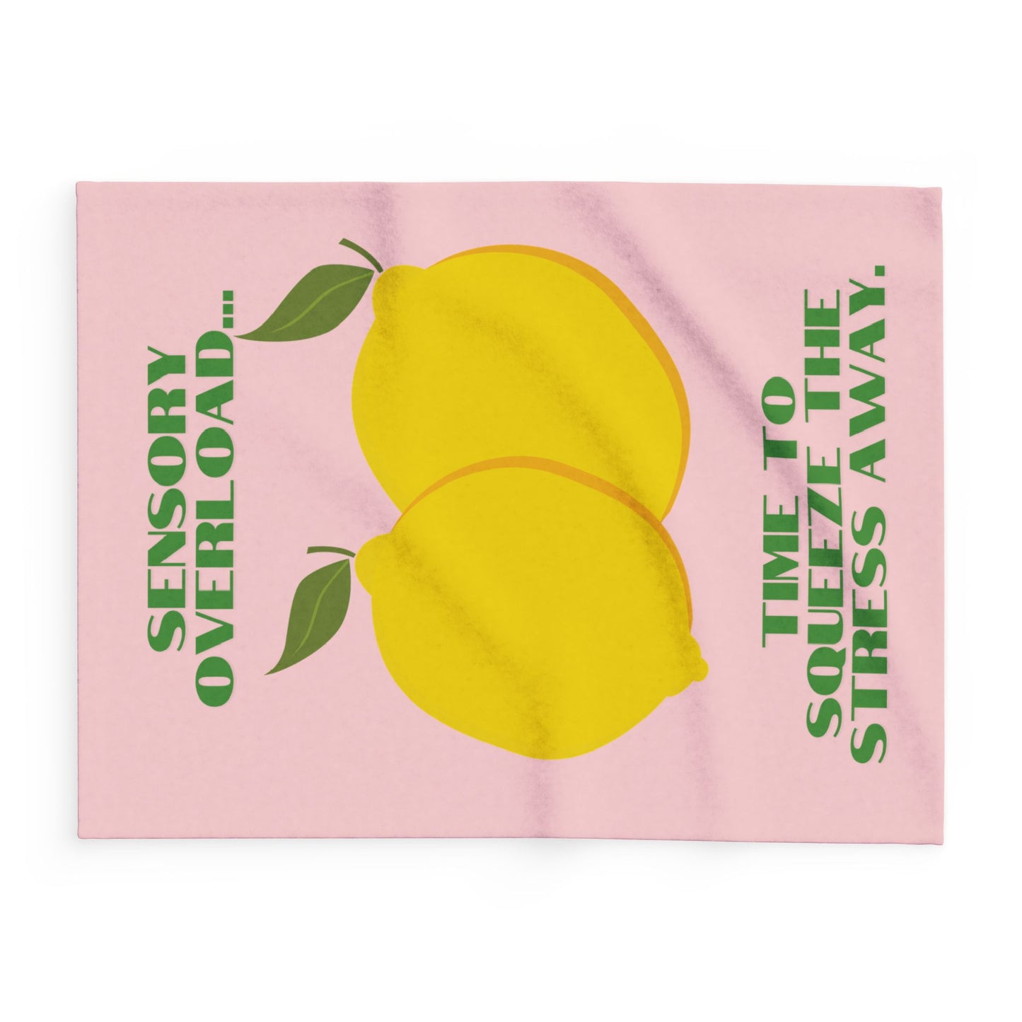 Lemon Design Fleece Blanket – Cosy Throw for Home Comfort & Creative Décor