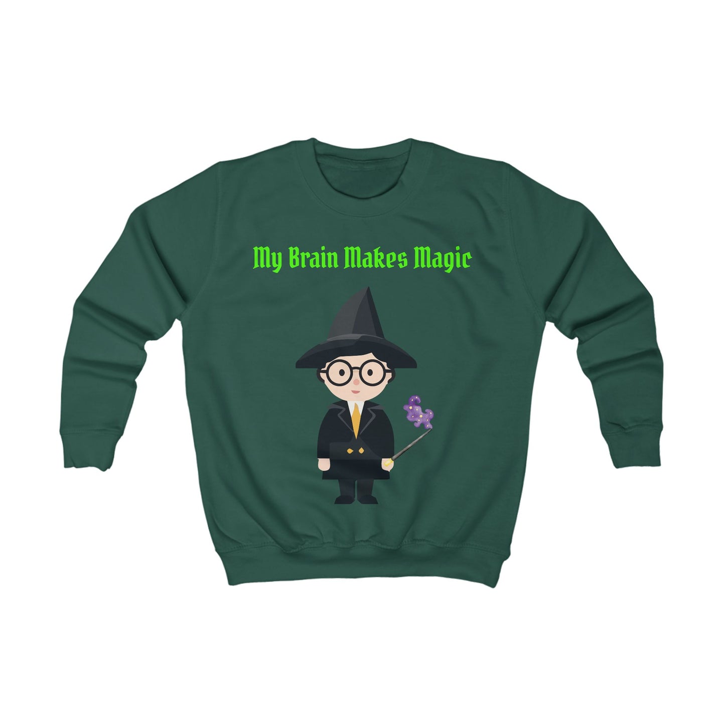 Girls Magical Kids Sweatshirt – Colourful Cotton Jumper Celebrating Neurodivergent Creativity