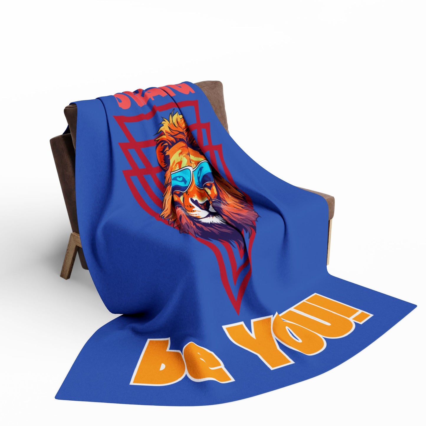 Think Wild Fleece Blanket – Cozy Polyester Throw for Neurodivergent Joy & Motivational Decor