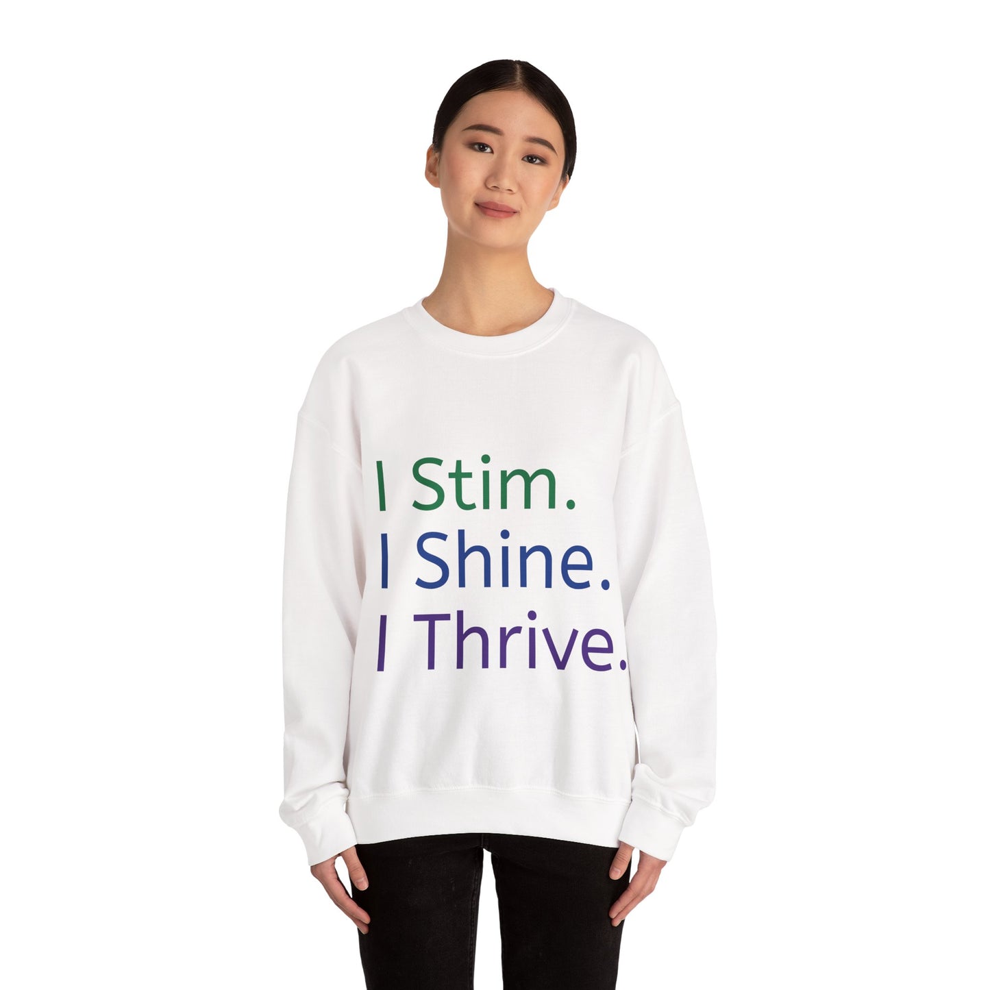 Empowerment Unisex Crewneck – Cosy Cotton Sweatshirt for Neurodivergent Joy
