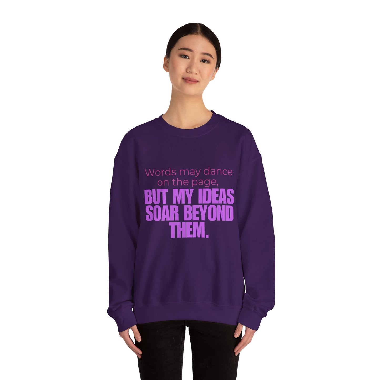 Creative Expression Crewneck – Unisex Cotton Sweatshirt Celebrating Neurodivergent Strength