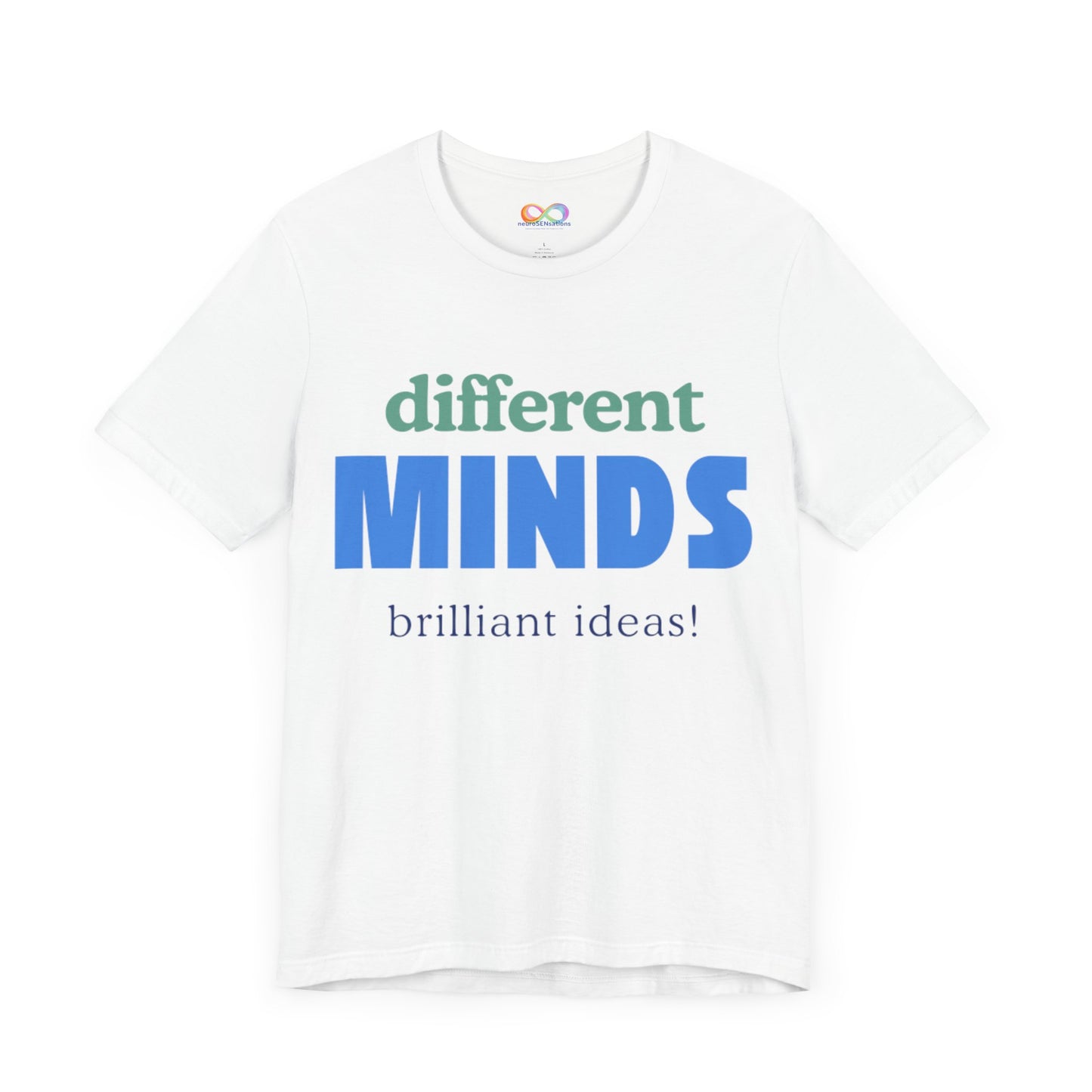 Different Minds- Brilliant Ideas Tee: Unisex Jersey Short Sleeve Shirt