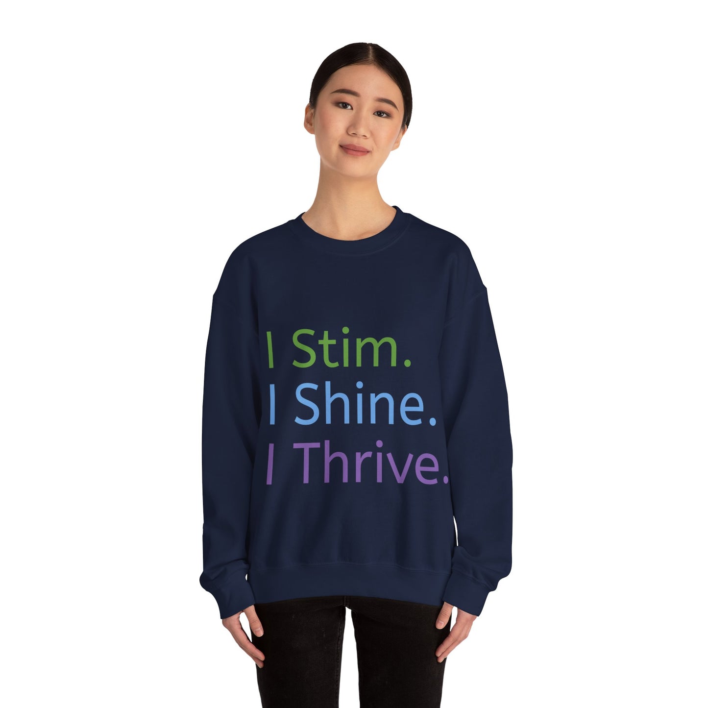 Empowerment Unisex Crewneck – Cosy Cotton Sweatshirt for Neurodivergent Joy