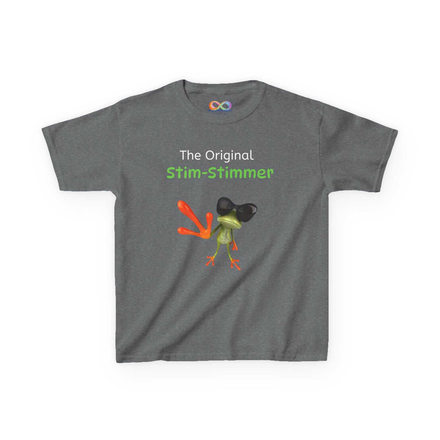 Stim-Stimmer Kids Tee – Colourful Cotton T-Shirt for Neurodivergent Joy
