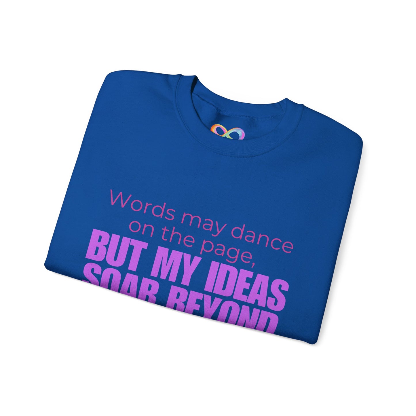 Creative Expression Crewneck – Unisex Cotton Sweatshirt Celebrating Neurodivergent Strength
