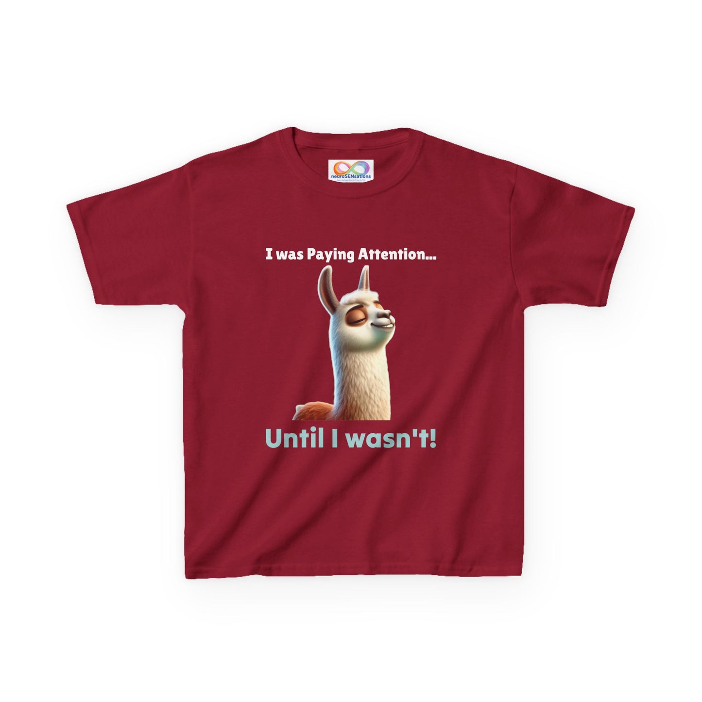 Attention Shift Kids Tee – Colourful Cotton T-Shirt for Neurodivergent Expression