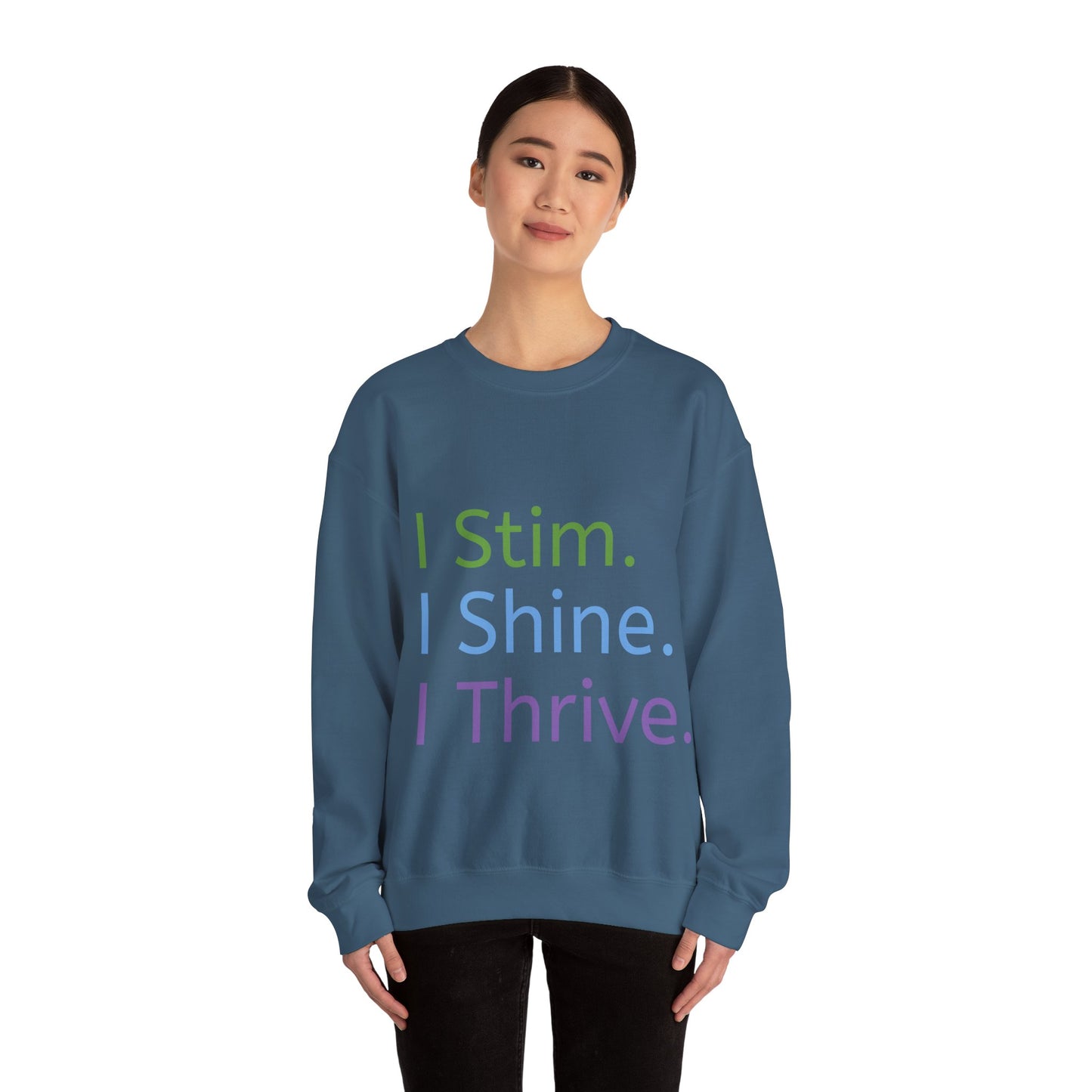 Empowerment Unisex Crewneck – Cosy Cotton Sweatshirt for Neurodivergent Joy