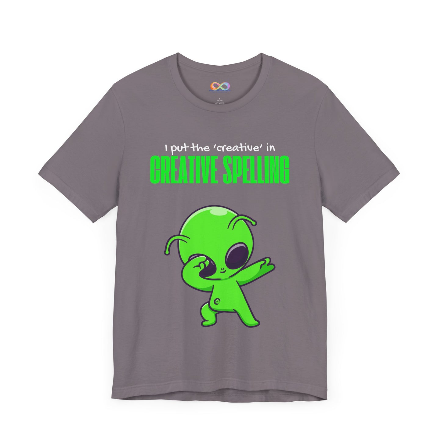 I Pur the 'creative' in creative spelling Unisex Jersey Tee