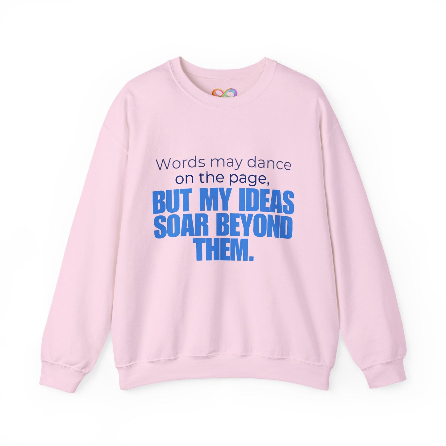 Creative Expression Crewneck – Unisex Cotton Sweatshirt Celebrating Neurodivergent Strength