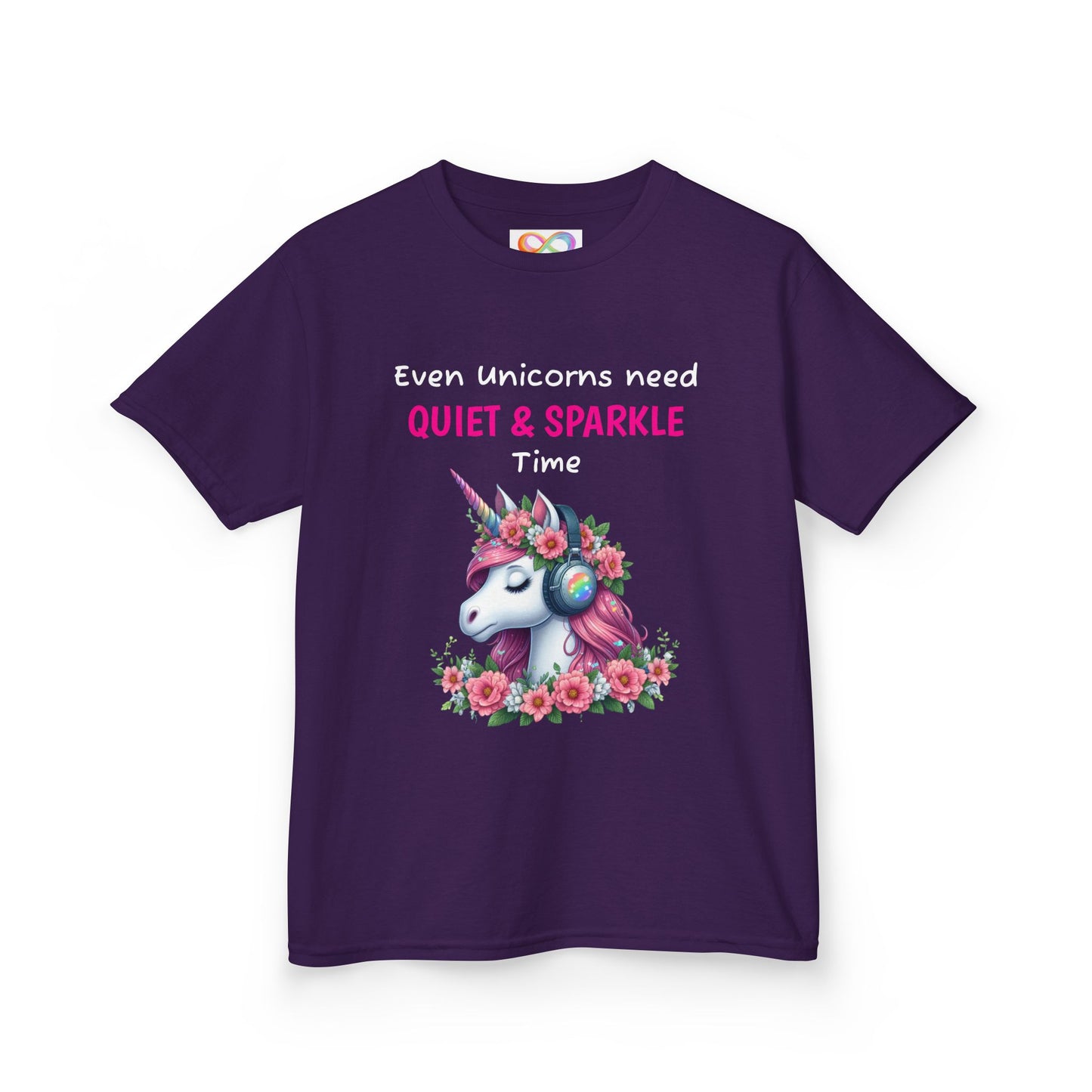 Unicorn Kids Tee – Colourful Cotton T-Shirt Celebrating Quiet Strength & Neurodivergent Joy