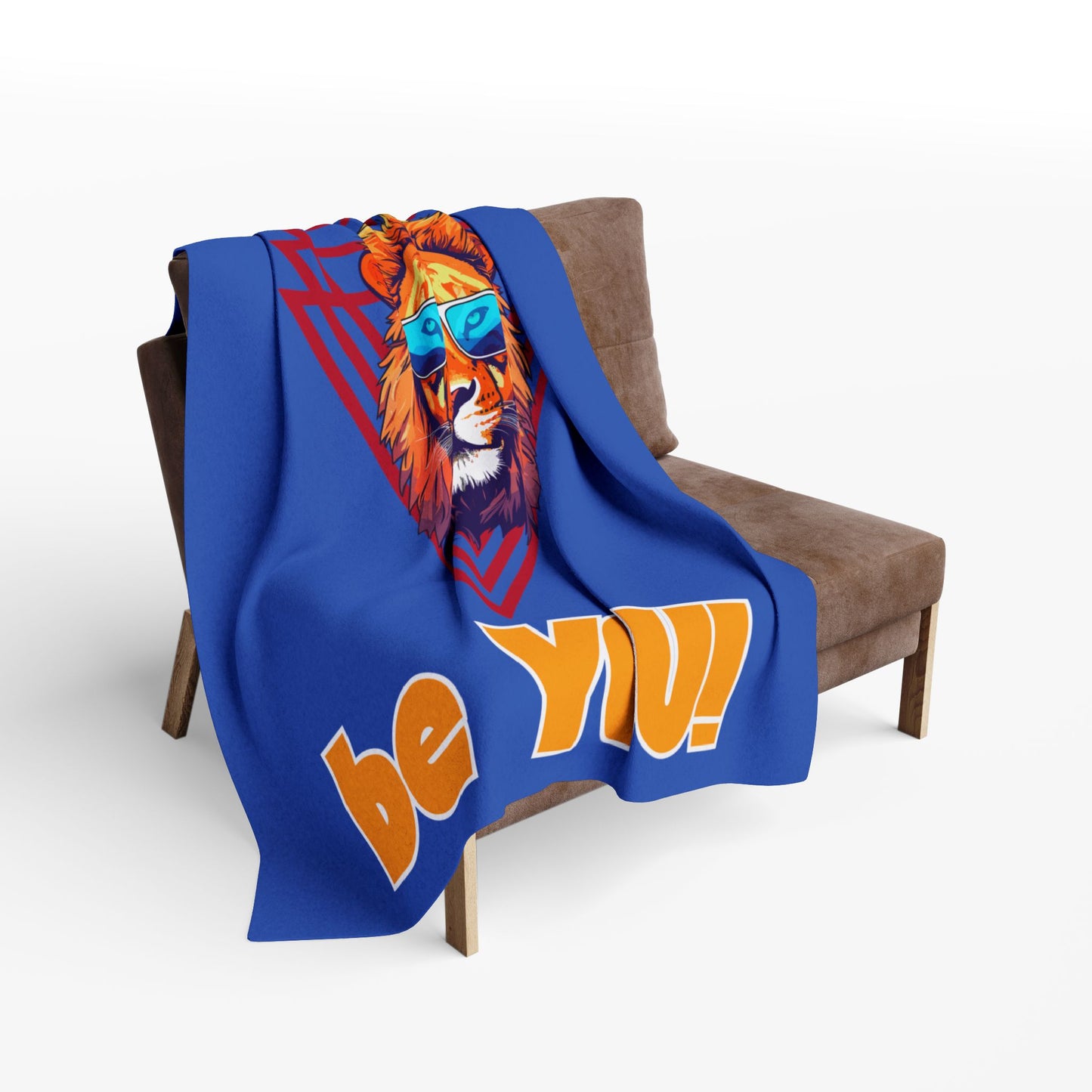 Think Wild Fleece Blanket – Cozy Polyester Throw for Neurodivergent Joy & Motivational Decor