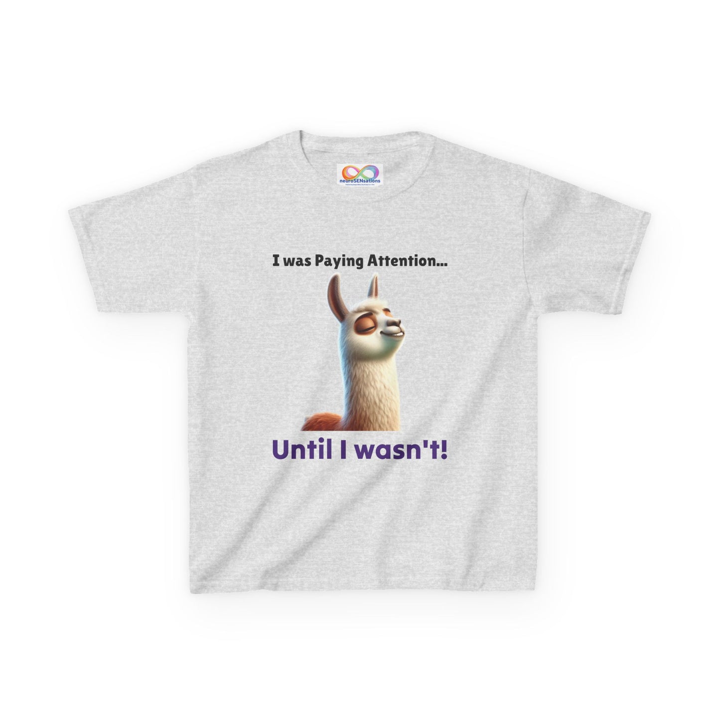 Attention Shift Kids Tee – Colourful Cotton T-Shirt for Neurodivergent Expression