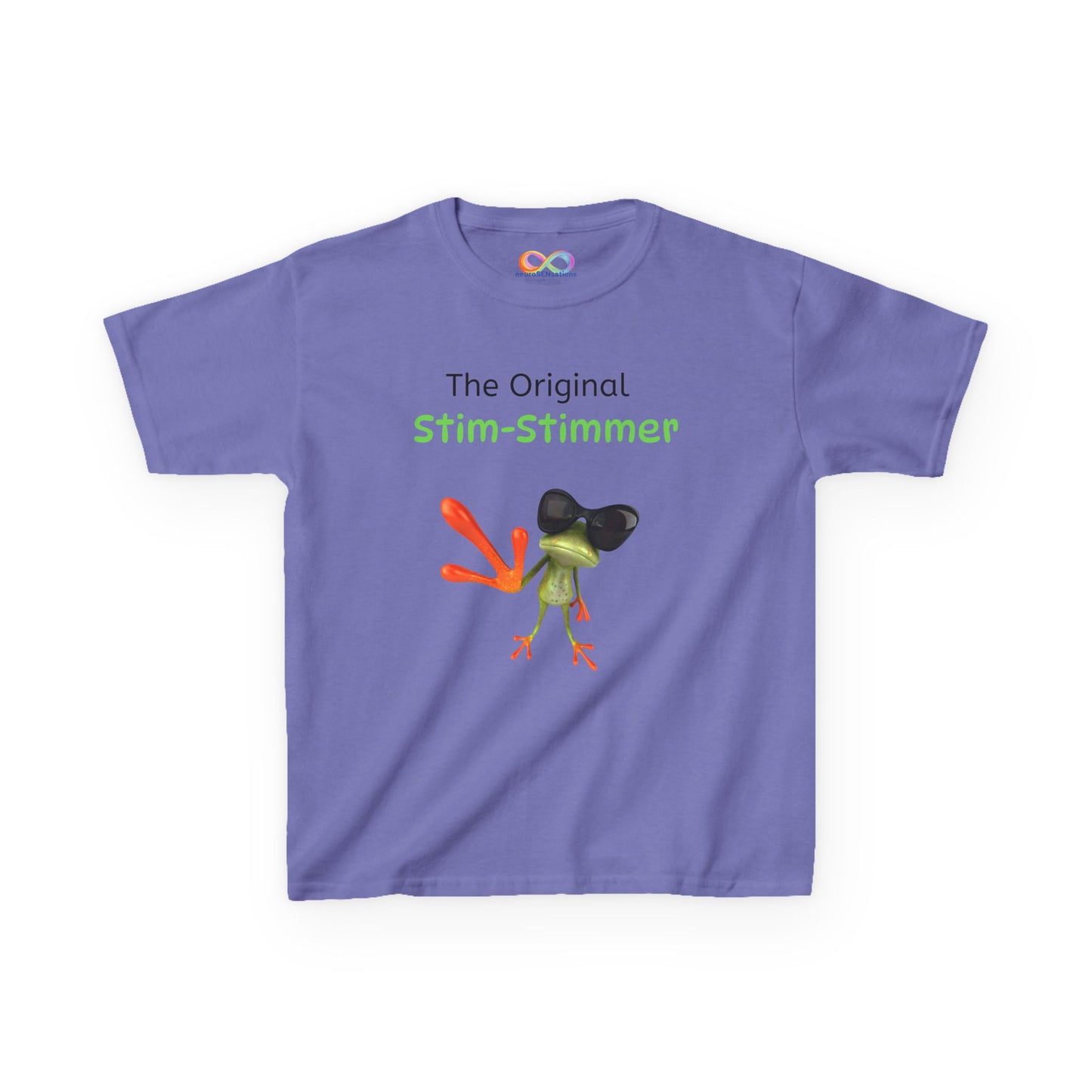 Stim-Stimmer Kids Tee – Colourful Cotton T-Shirt for Neurodivergent Joy