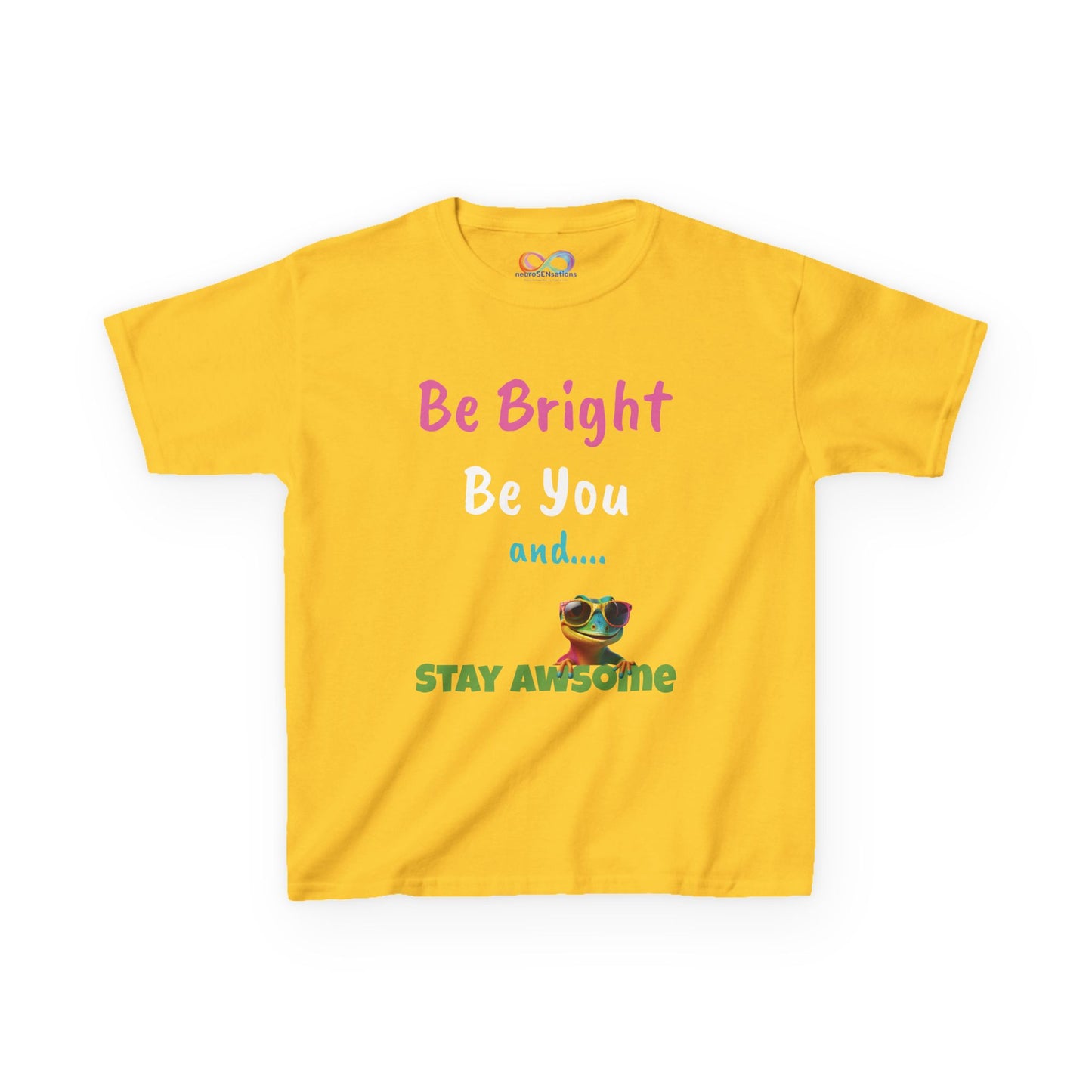 Be Bright Kids Tee – Colourful Cotton Shirt for Everyday Joy