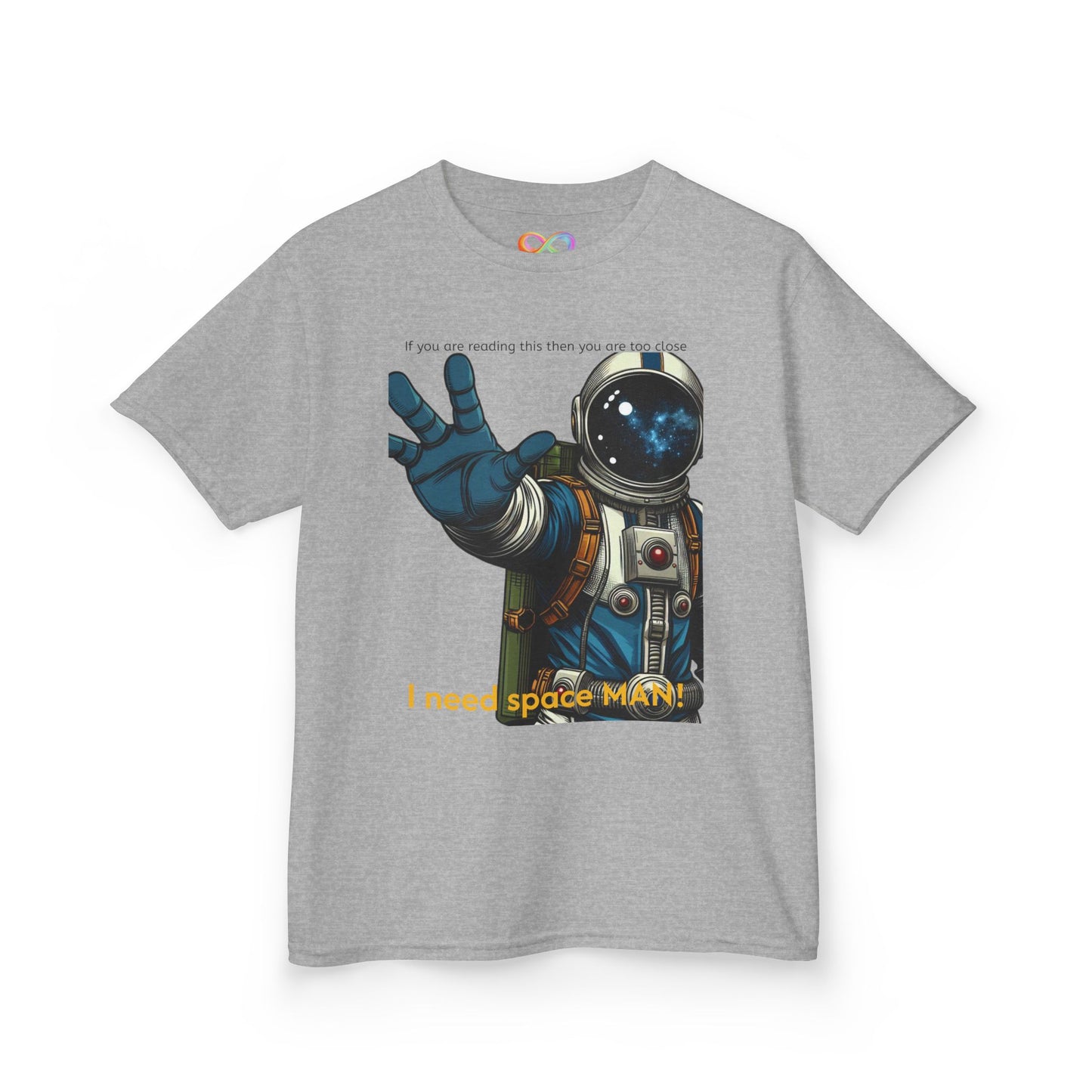 I Need Space Tee – Kids Cotton Shirt with Astronaut Graphic