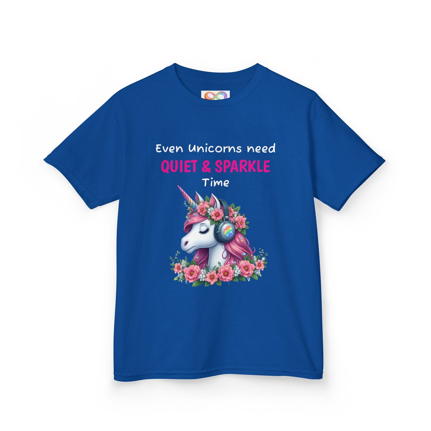 Unicorn Kids Tee – Colourful Cotton T-Shirt Celebrating Quiet Strength & Neurodivergent Joy